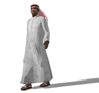 沙特阿拉伯人精细人物模型 (4)